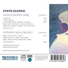 Beyers, Zoe & English Symphony Orchestra & Kenneth Woods - Steve Elcock: Symphony No. 8 & Violin Concerto