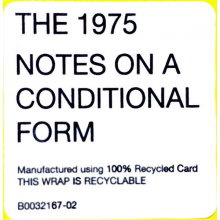 1975 - Notes On a Conditional Form