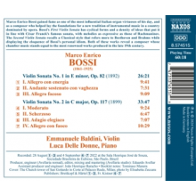 Delle Donne, Luca - Bossi: Violin Sonatas Nos. 1-2