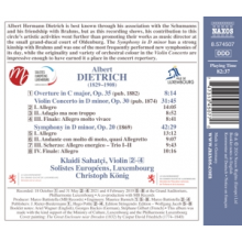 Konig, Christoph - Dietrich: Violin Concerto; Symphony In D Minor