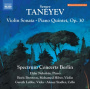 Spectrum Concerts Berlin - Sergey Taneyev: Violin Sonata; Piano Quintet, Op. 30