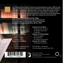 Beghin, Tom - C.P.E. Bach: Sonatas With Varied Reprises, Wq 50