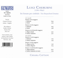 Cattani, Chiara - Cherubini: Six Harpsichord Sonatas