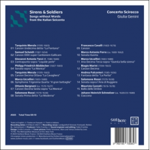 Concerto Scirocco & Giulia Genini - Sirens & Soldiers - Songs Without Words From the Italian Seicento