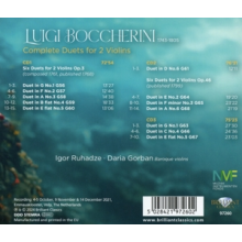 Ruhadze, Igor & Daria Gorban - Boccherini: Complete Duets For 2 Violins