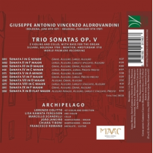 Archipelago & Lorenzo Colitto - Giuseppe Antonio Vincenzo Aldrovandini: Trio Sonatas Op. V