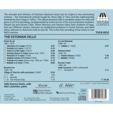 Lassmann, Sten - Eller & Tubin: the Estonian Cello