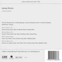Choir & Orchestra of the J.S. Bach Foundation & Rudolf Lutz - Bach: Missa Breves - Lutheran Masses Bwv 233-236