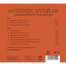 Vodicka, Jiri - Dvorak: Complete Works For Violin and Piano
