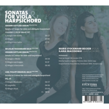 Becker, Marie Stockmarr & Ilaria Macedonio - Sonatas For Viola & Harpsichord