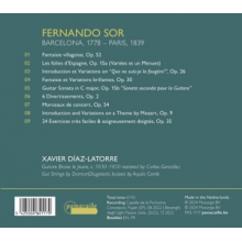 Diaz-Latorre, Xavier - Sor: Pieces Pour La Guitare