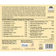Ogorodnikov, Kirill - Ester Magi: Complete Songs For Female Voice