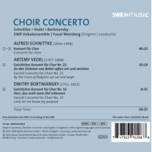 Swr Vokalensemble - Bortniansky, Schnittke & Vedel: Choir Concerto