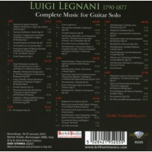 Tampalini, Giulio - Luigi Legnani: Complete Music For Guitar Solo