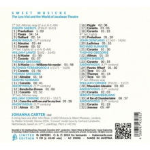 Carter, Johanna - Sweet Musicke: the Lyra Viol and the World of Jacobean Theatre