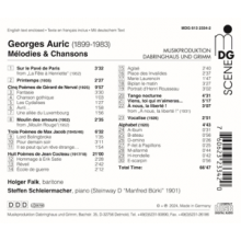 Falk, Holger & Steffen Schleiermacher - Georges Auric: Melodies & Chansons
