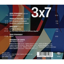 Ensemble In Canto & Fabio Maestri - 3 X 7 Stravinsky Poulenc Satie Septets