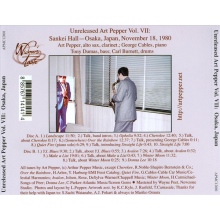 Pepper, Art - Vol. 7 - Sankei Hall - Osaka, Japan - Nov 18, 1980