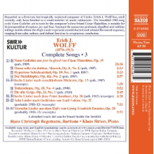 Simon, Klaus - Wolff: Complete Songs, Vol. 3