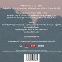 Baborak Ensemble - Mozart & Reicha: Mozart Week 2024