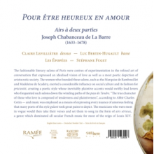 Lefilliatre, Claire - Joseph Chabanceau De La Barre: Pour Etre Heureux En Amour