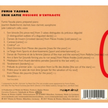 Yasuda, Fumio - Erik Satie: Musique D Entracte