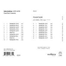Phantasm - Jenkins: Four-Part Consorts