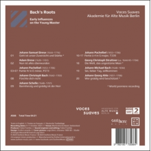 Voces Suaves & Akademie Fur Alte Musik Berlin - Bach's Roots - Early Influences On the Young Master