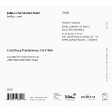 Pinnock, Trevor & Royal Academy of Music Soloists Ensemble - Bach: Goldberg Variations (Arr. Jozef Koffler)