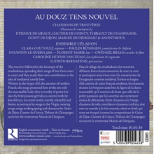 Ensemble Celadon - Au Douz Tens Nouvel: Chansons De Trouveres