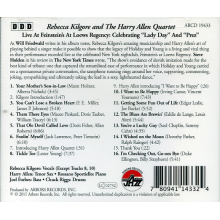 Kilgore, Rebecca - Live At Feinstein`S At Loews Regency
