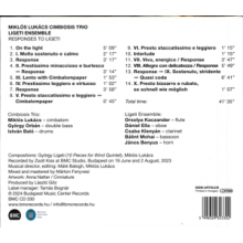Miklos Lukacs Cimbiosis Trio & Ligeti Ensemble - Responses To Ligeti