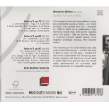 Corina Belcea, Axel Schacher, - Suites Pour Violoncelle
