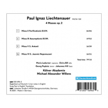 Ladurner, Maria & Michael Alexander Willens & Kolner Akademie - Liechtenauer: Four Masses Op. 2