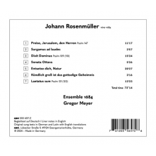 Meyer, Gregor & Ensemble 1684 - Rosenmuller: Dixit Dominus