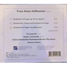Moesus, Johannes & Sudwestdeutsches Kammerorchester Pforzheim - Hoffmeister: Concertos For 2 Horns - Two Symphonies