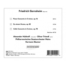 Triendl, Oliver & Hermann Baumer & Philharmonisches Staatsorchester Mainz - Gernsheim: Concertos: Piano Concerto In C Minor Op.16
