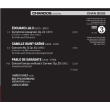 Ehnes, James & Bbc Philharmonic & Juanjo Mena - Lalo: Symphonie Espagnole/Saint-Saens: Violin Concerto No. 3/Sarasate: Concert Fantasy