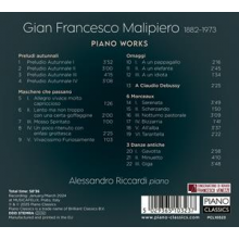 Riccardi, Alessandro - Malipiero: Piano Works