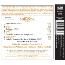 Minas Gerais Philharmonic Orchestra - Miranda: Piano Concerto; Concertino; Horizontes; Variacoes Temporais