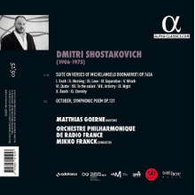 Orchestre Philharmonique De Radio France - Shostakovich: Suite On Verses of Michelangelo & October