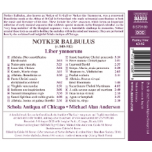 Schola Antiqua of Chicago - Notker Balbulus - Liber Ymnorum