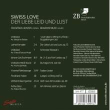Heinzen, Franziska - Swiss Love. Der Liebe Leid Und Lust