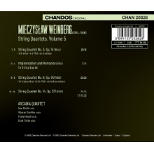 Arcadia Quartet - Weinberg String Quartets Vol. 5: Nos 3, 9 and 14 Improvisation and Romance