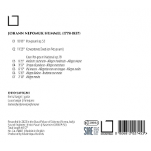 Duo Savigni - Pot-Pourri - J.N. Hummel Music For Guitar