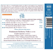 Eichhorn, Friedemann - Say: Violin Concerto No. 2, Spring Mornings In the Days of Quarantine; String Quartet; Sonata For Solo Violin; Leopards