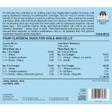 Joelson, Jenny - Four Classical Duos For Viola and Cello