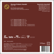 Quartetto Vanvitelli - Se In Fiorito Ameno Prato. Handel: Sonatas For Violin and Basso Continuo