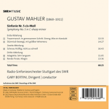 Radio-Sinfonieorchester Stuttgart Des Swr - Gary Bertini Conducts Mahler's Symphony No. 5