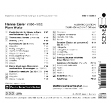 Schleiermacher, Steffen - Eisler: Piano Works